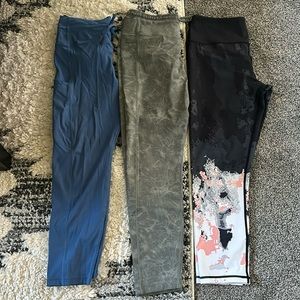 Zyia lot of 3 leggings